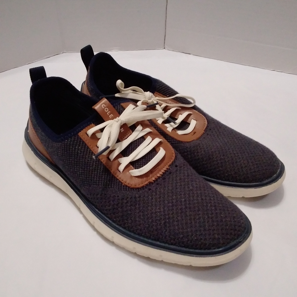 Cole Haan ZeroGrand Blue Stitchlite Comfort Oxford 10.5